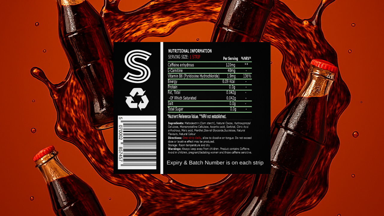Stripz Cola Energy Strips