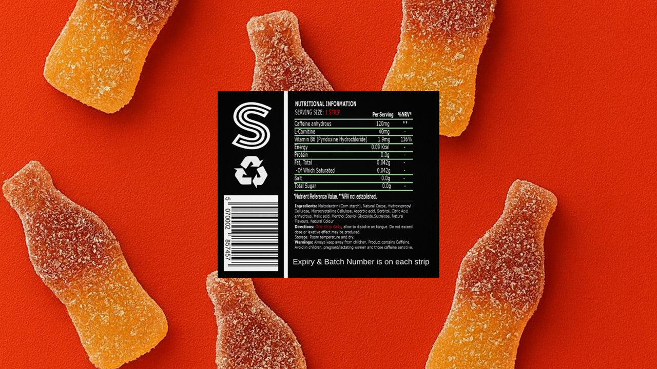 Stripz Cola Energy Strips